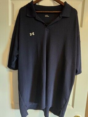 Under Armour Men’s Dark Navy Polo Shirt with White Logo